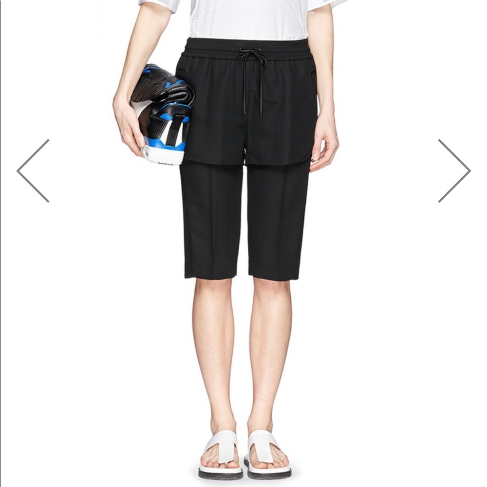 Alexander Wang Double Layer Hybrid Running Shorts - image 1